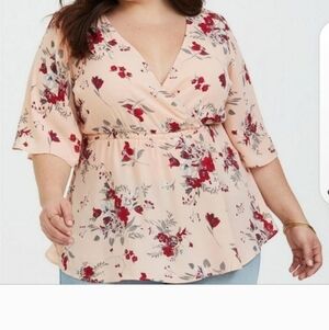 Like new Torrid 2x Floral Blouse